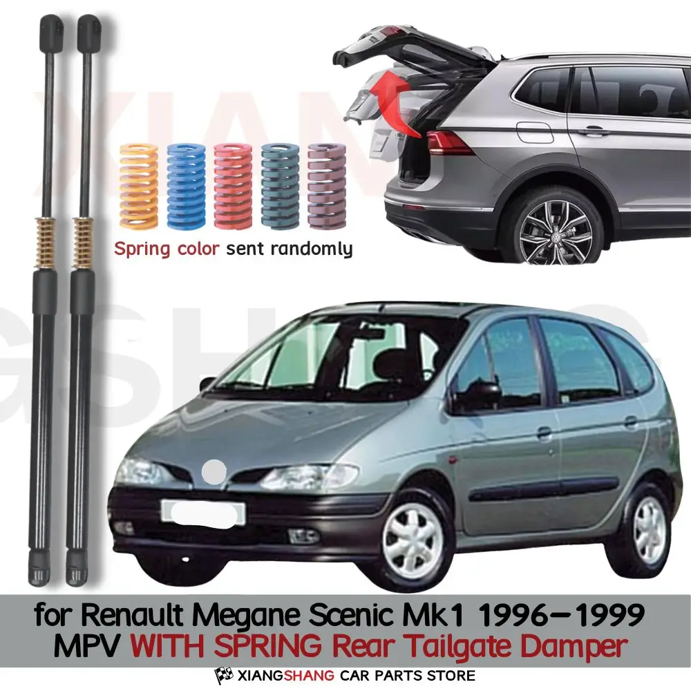 Auto Pop-Up Trunk Struts for Renault Megane Scenic Mk1 1996-1999 MPV Automatic Opening Gas Lift Supports with Springs Boot Strut