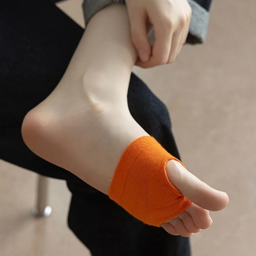 Fashion Elastic Forefoot Socks Invisible Splitting Toes Half Feet Socks Boat Socks Cotton Hosiery Toe Socks Summer