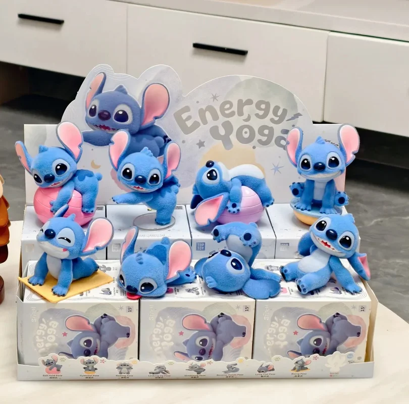 กล่องสุ่มฟิกเกอร์อนิเมะน่ารัก ซีรีส์ New Stitch Vitality Yoga ของตกแต่งโต๊ะสุดคิวท์ ของขวัญเซอร์ไพรส์สุดเพอร์เฟกต์สำหรับแฟนๆ