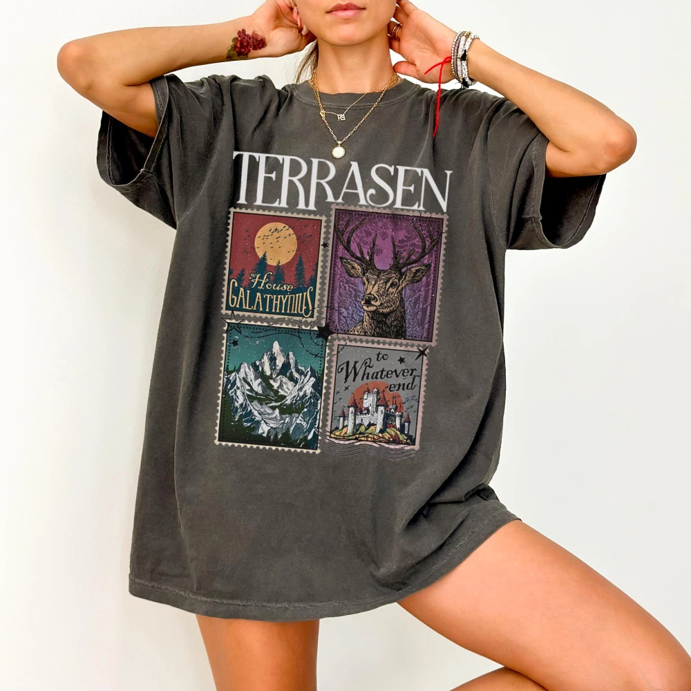 Terracent Shirts, Authorized Products Sarah J. Maas Shirt Book Related Gifts, Romantic Novels Aerin Galacinius、 The Glass Throne