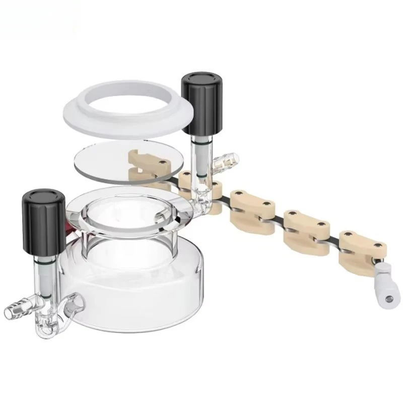 C018 2 Absolutely Sealed Side Illumination Cylindrical Quartz Electrochemical Cell Lab Electrochemistry Accessory