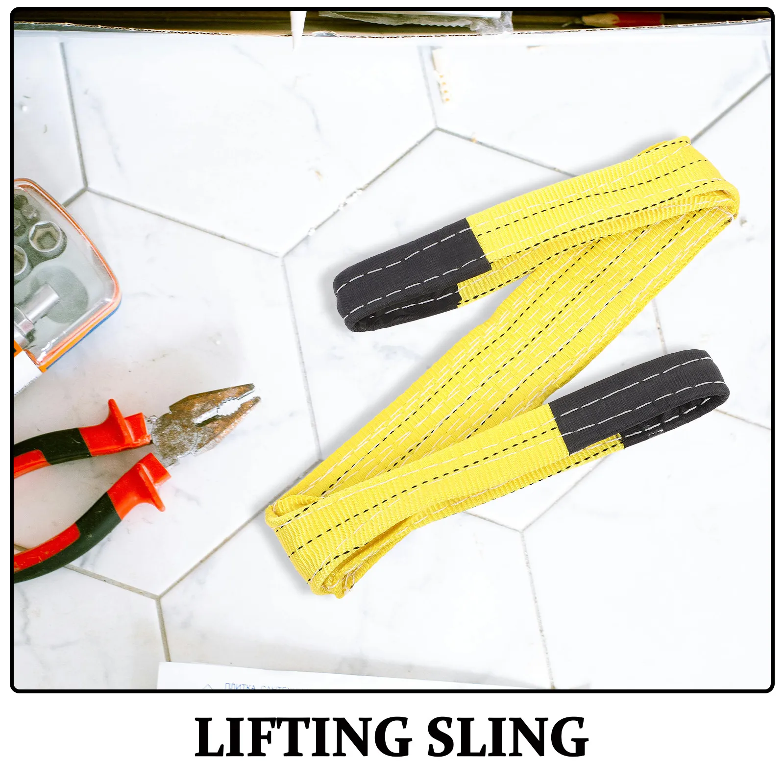 2Pcs Lifting Strap Web Sling Heavy Duty Moving Strap for Furniture Home Appliances Rigging Belt Lifting Straps for Hoist view 5