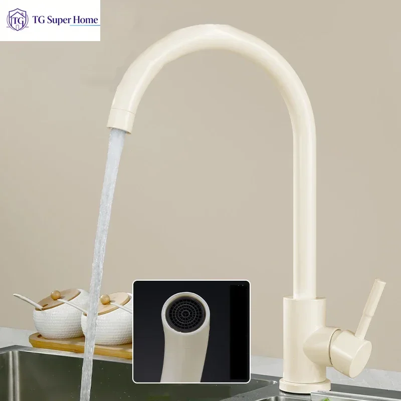 Kitchen Faucet Hot And Cold Vegetable Wash Basin Dishwashing Pool Sink Tap Deck Mounted for RV Outdoor Laundry Vanity Lavatory