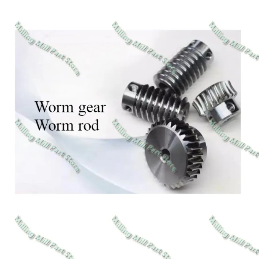 1set 1M Worm Gear drive 1:5/1:10 Speed Ratio 40cr High quality Precision Worm Rod bore 6/8/10MM