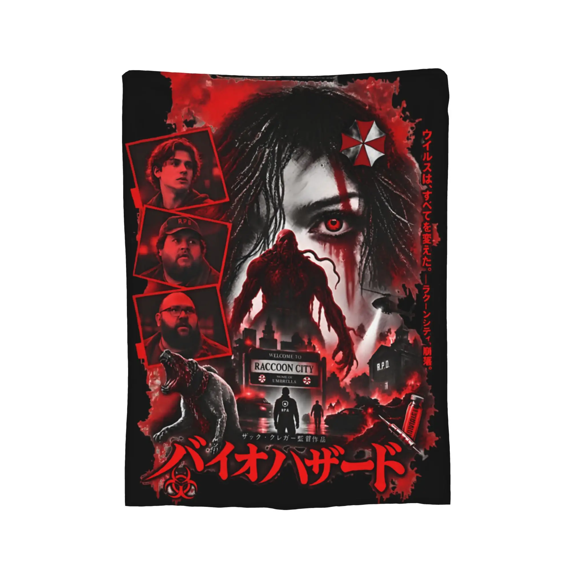 Bryan 2026 RE Movie Zach Cregger Raccoon City Blankets Fleece Textile Decor Warm Throw Blanket for Bedding Throws