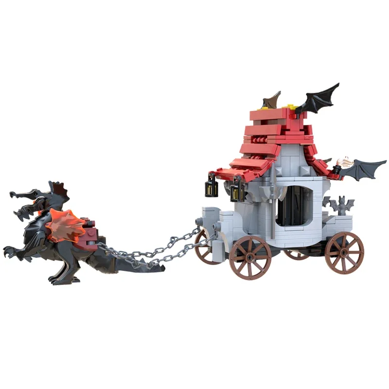 

341pcs MOC Fright Knights: Traitor Transport Castle Building Blocks Christmas Gift Inspiring Creative Birthday Gift