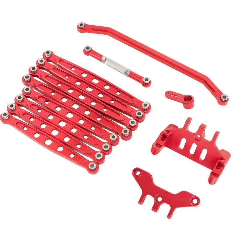 

Aluminum alloy chassis rod rod fixed seat steering rod servo arm set for 1/12 MN128 86 G500 remote control car accessories