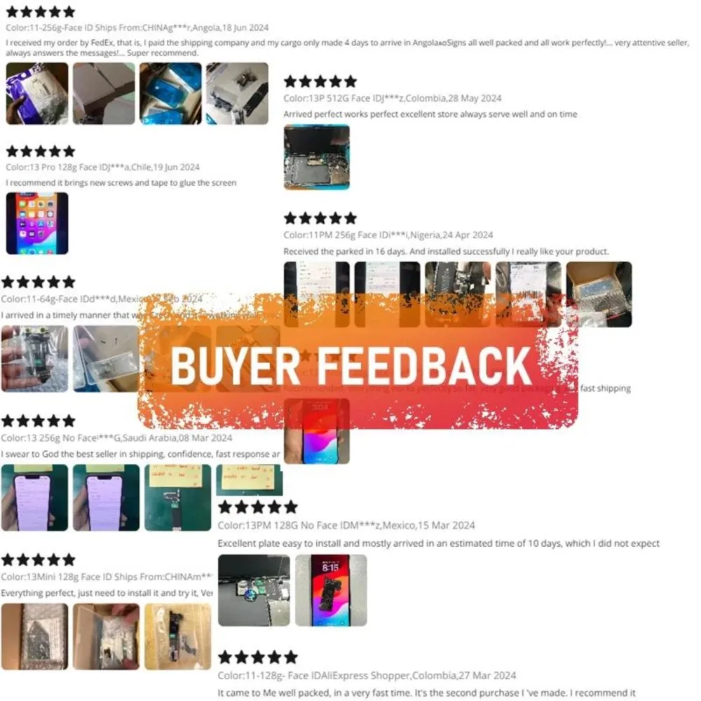 لوحة رئيسية أصلية تم اختبارها بالكامل لهاتف iPhone 15/ 15 Pro Max مع معرف الوجه غير مقفول إصدار iCloud Pysics E SIM