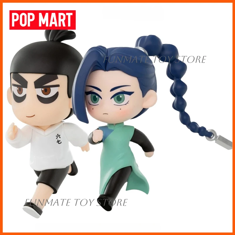 POP MART GONG Lets Gong Scissor Seven Wu Liuqi Chibi PVC Sammelfigur Anime Desktop-Dekoration Blind Box