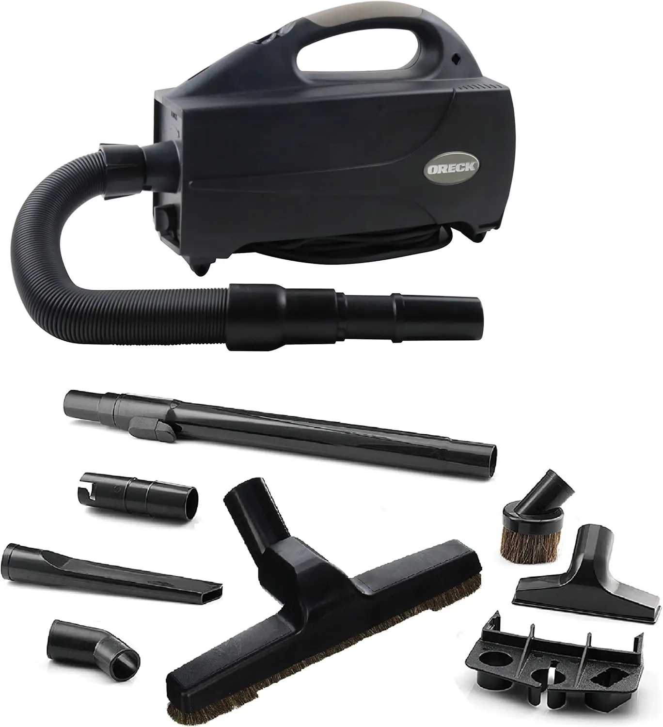 Compact Canister Vacuum Cleaner with Powerful Suction, Lightweight for Carpet and Hard Floors, Includes Versatile Tools