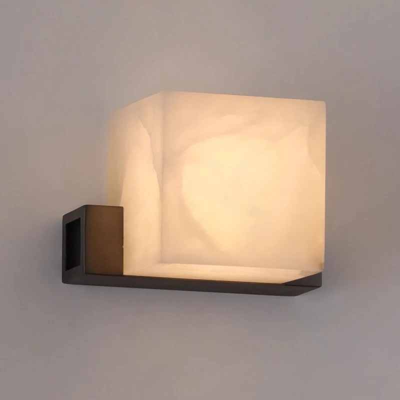 

Spanish marble wall lamp French light luxury bedroom headboard living room background wall dining room aisle wall lamp