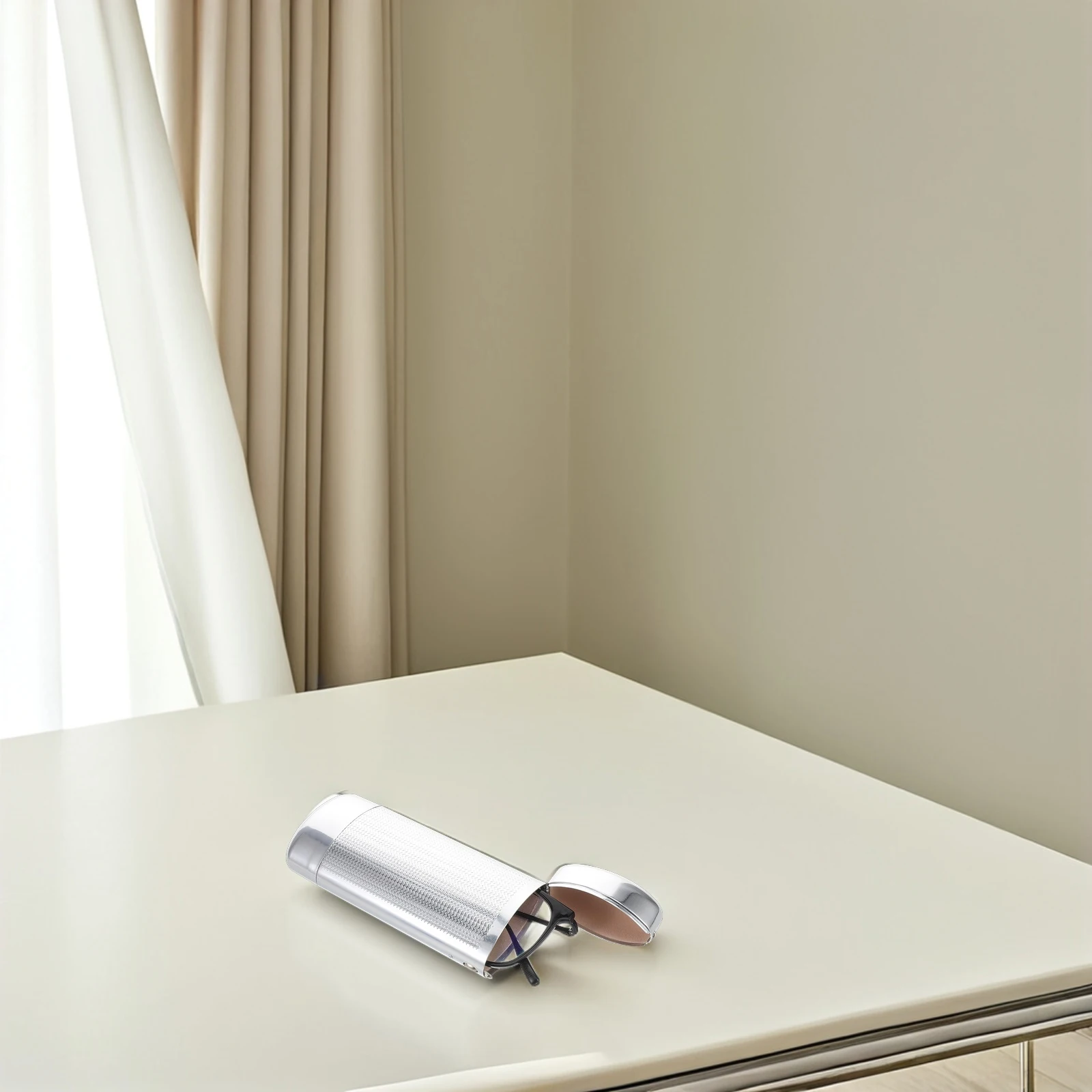 

Glasses Case Eyeglass Container Aluminum Travel for Sunglasses Hard Shell Eyewear