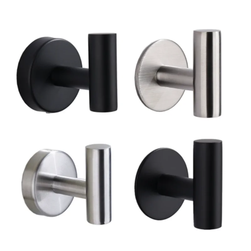 1Pcs Stainless Steel/Silicone Silver Bathroom Hardware Set Towel Rack Toilet Paper Holder Towel Bar Hook Bathroom Accessories