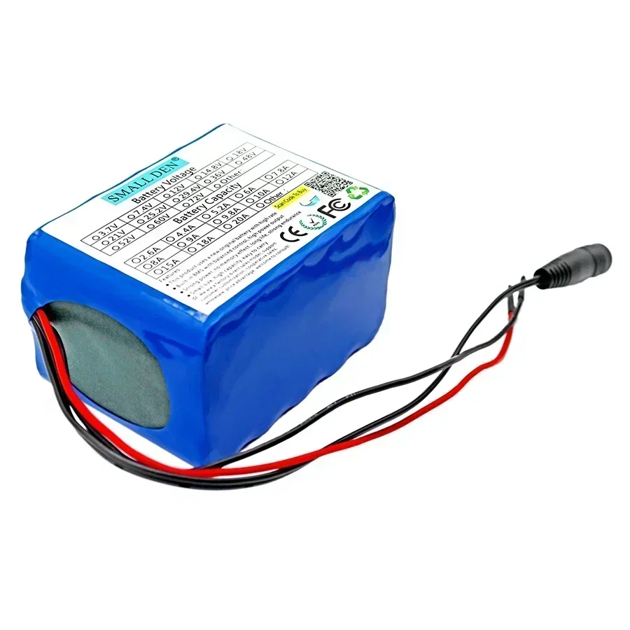 12V 10ah 3S5P battery pack 18650 lithium-ion rechargeable battery, 10A built-in with BMS120 W power supply solar energy