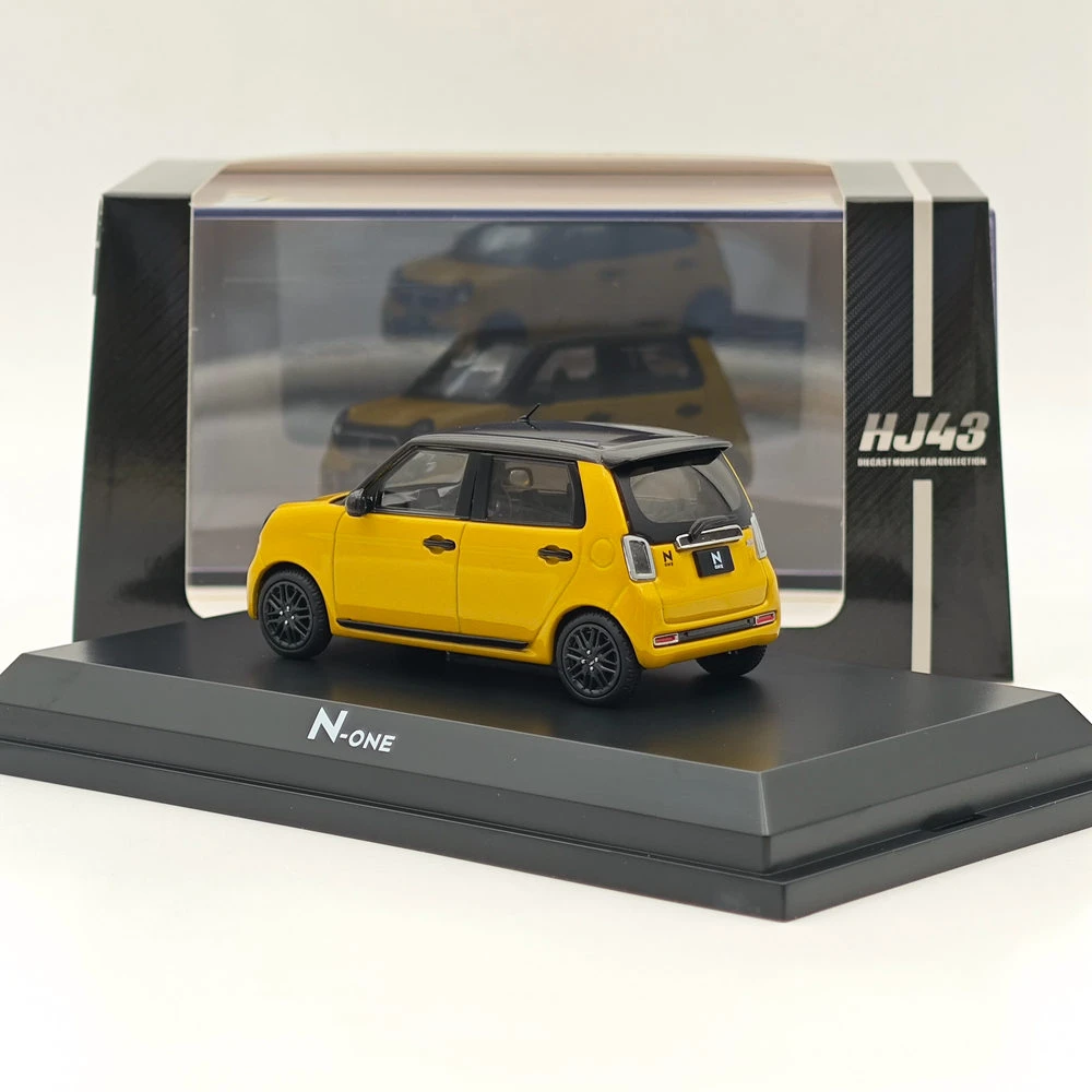 1/43 Hobby Japan N-ONE RS Premium Yellow Pearl ll Diecast Model Car Limited Collection Auto Toys Gift