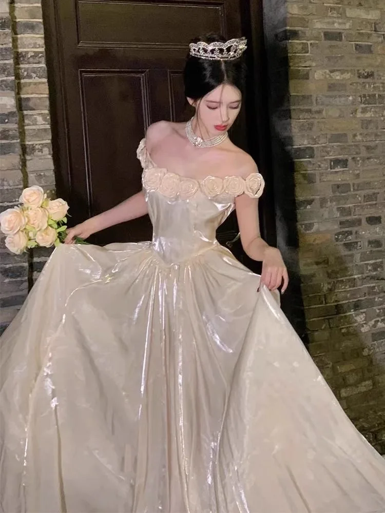 

Ele One-oulder Evening Gown for Women aduation Day Princ Sle Adult Ceremony Host High-End Luxury Unique Design