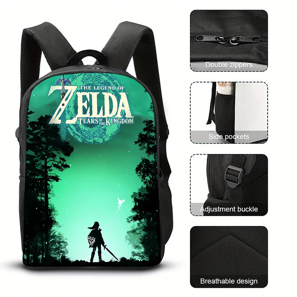 Anime The Legend of Zeldas Backpacks for Student Women Men Travel Bag Cartoon Graphic Print Mochila Kawaii Backpack School Bag