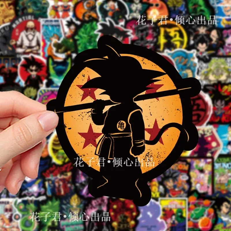 100 Anime Dragon Ball Goku Stickers Cartoon Cute High-Looking Notebook Stationery Waterproof Decorative Stickers Wholesale