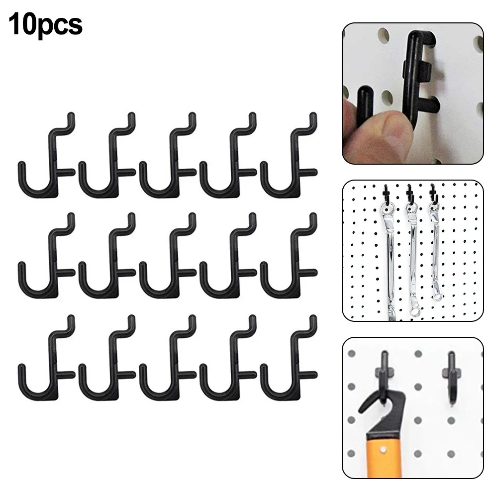 100pcs Plastic Pegboard Hooks Pegs Board Organizer Assortment Kit Garage Work Shop Storage Rack J Hook Display Shelf Hanger