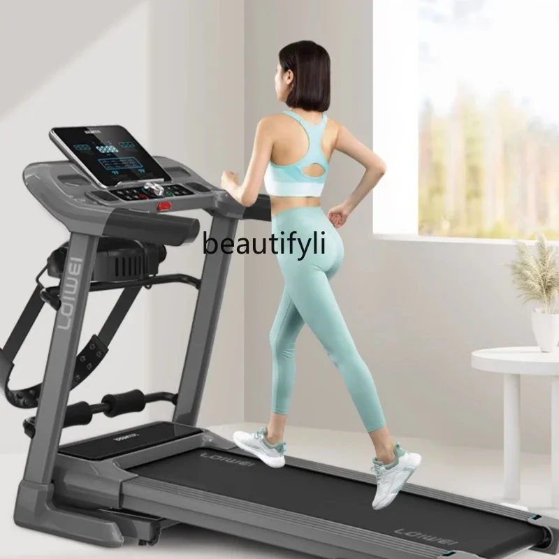 

Treadmill Household Ultra-quiet Foldable Adjustable Shock Absorption Weight Reduction Sports Gym