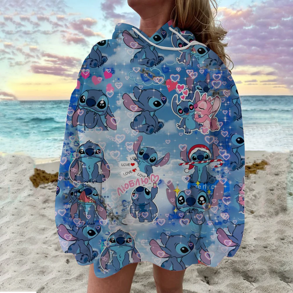 Heißer Verkauf Kawaii Lustige Disney Stich Hoodie Frauen Und Mann Cartoon Kleidung Lilo und Stitch Sweatshirt Manga Hoody Baby Casual Top