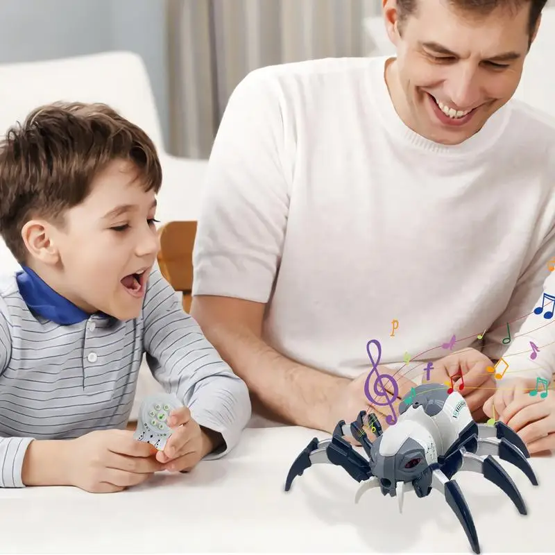 Electric Robot Toy Intelligent Robot With Spray And Music Animal Shaped Robot Toy For Boys And Girls Include 2.4 GHz Remote