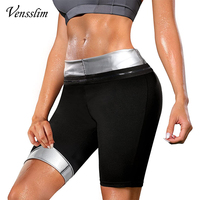 Sauna Slimming Pants Long Waist Trainer Sweat Hot Thermo Weight Loss Women Fat Burner Shorts Compression Leggings Trimmer