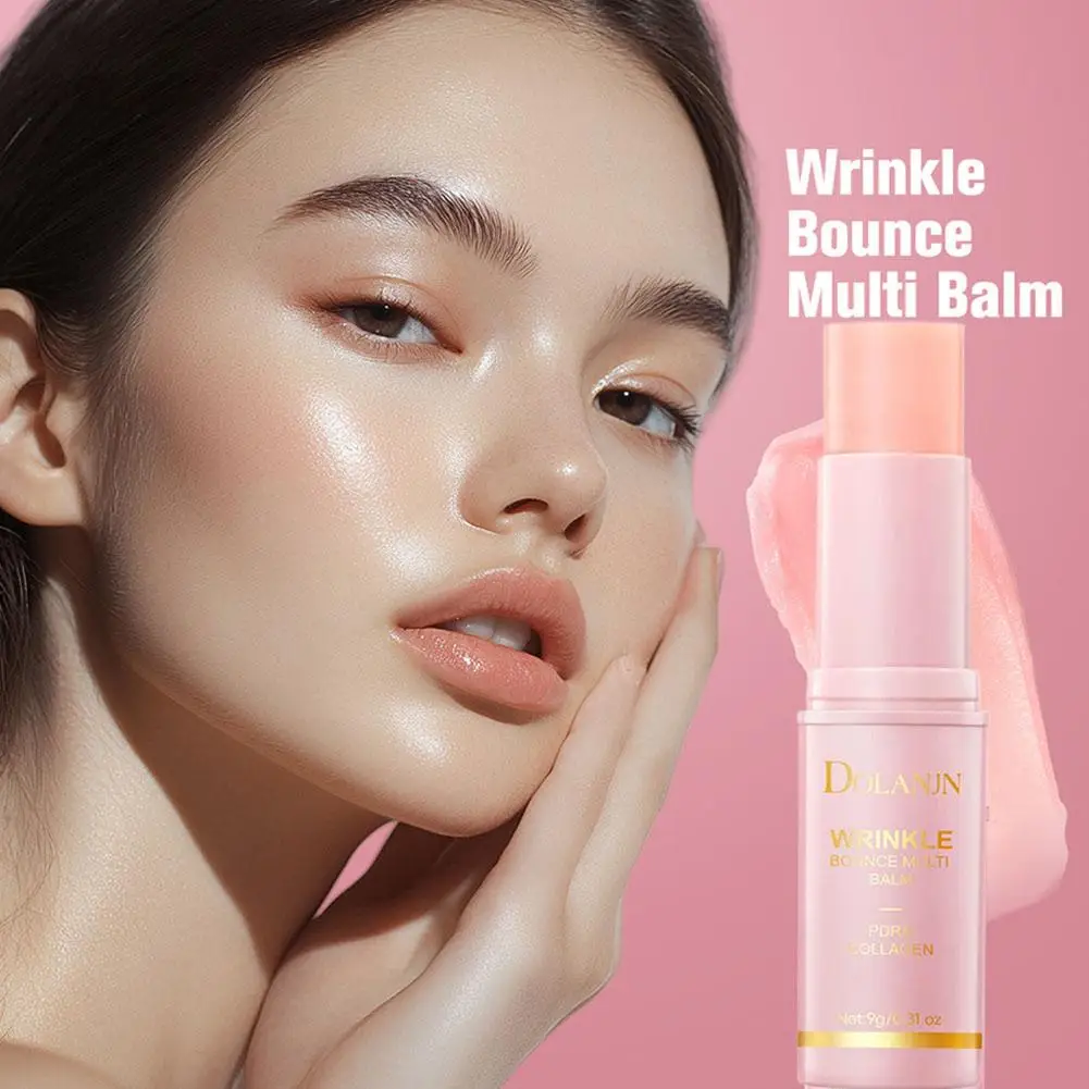 Pink Moisturizing Firming Stick Deep Hydrating Multi Balm Stick  For Face, Eyes, Neck, Lips Care For Glow-Looking Even Skin Tone