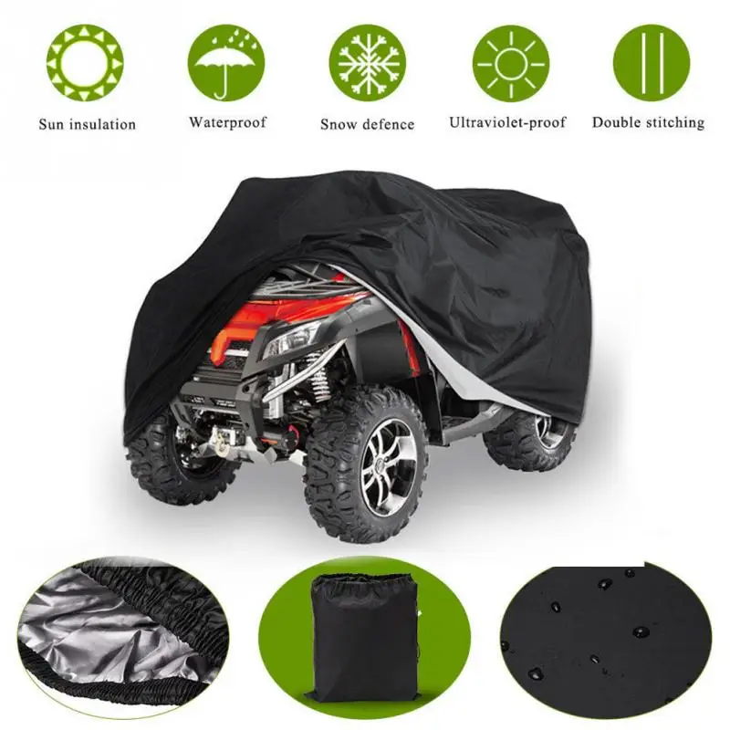 

Quad Bike ATV Cover Waterproof Dustproof Motorcycle Scooter Cover L XXL XXXL Polyester Black Auto Protection Car Accessories