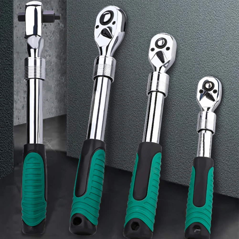 12.5mm Adjustable Head Wrench High Torque Labor-saving Design Telescopic Adjustment Forward And Reverse Steering