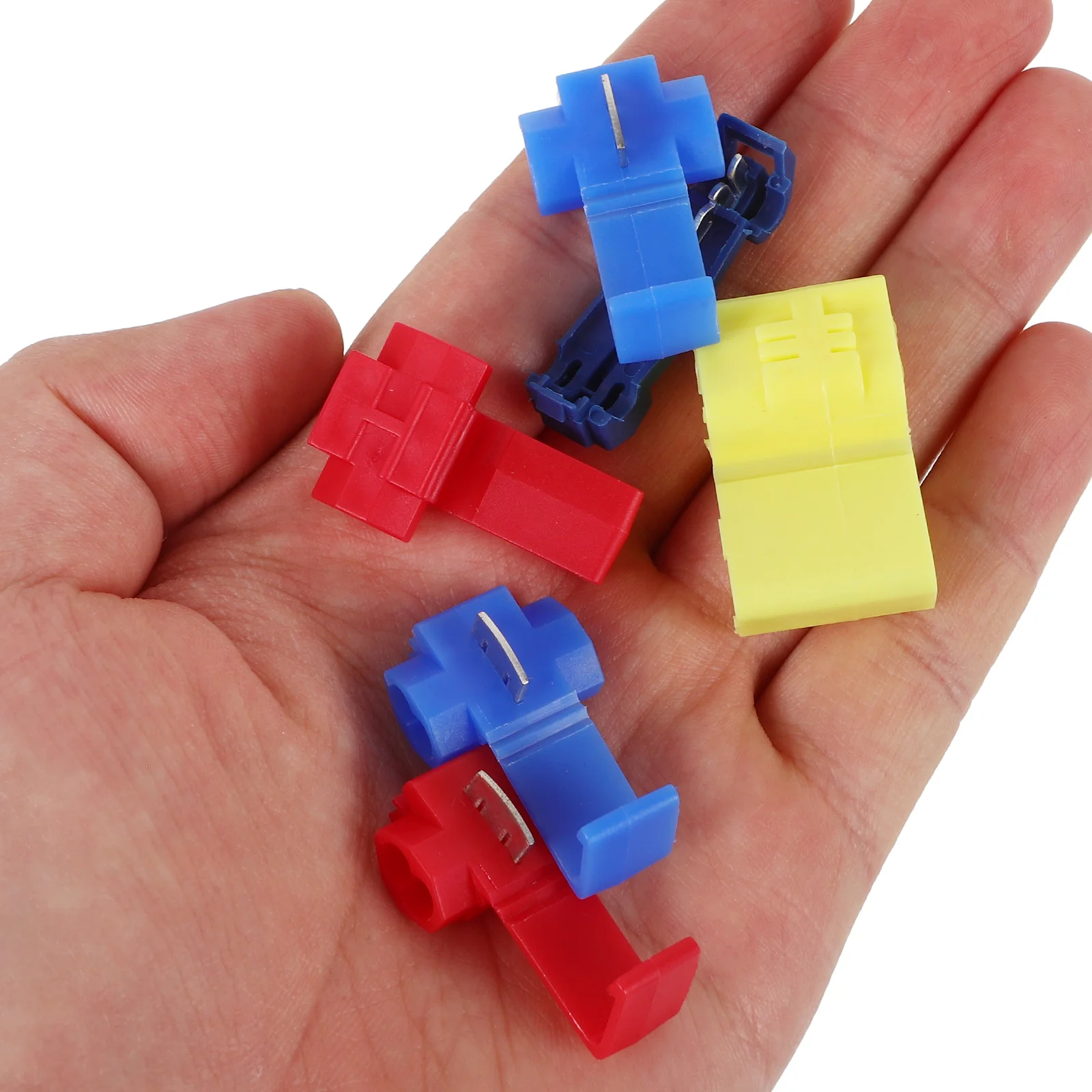 

65pcs Wire Tap Connectors Kit Quick Connect Electrical Splice No Broken Line Terminal Wiring Insulated Plastic Stable