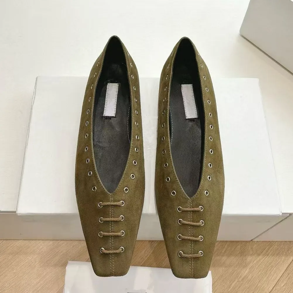 

Retro Mary Jane genuine leather shoes 2025 spring new versatile loafers flat bottom shallow mouth single shoe