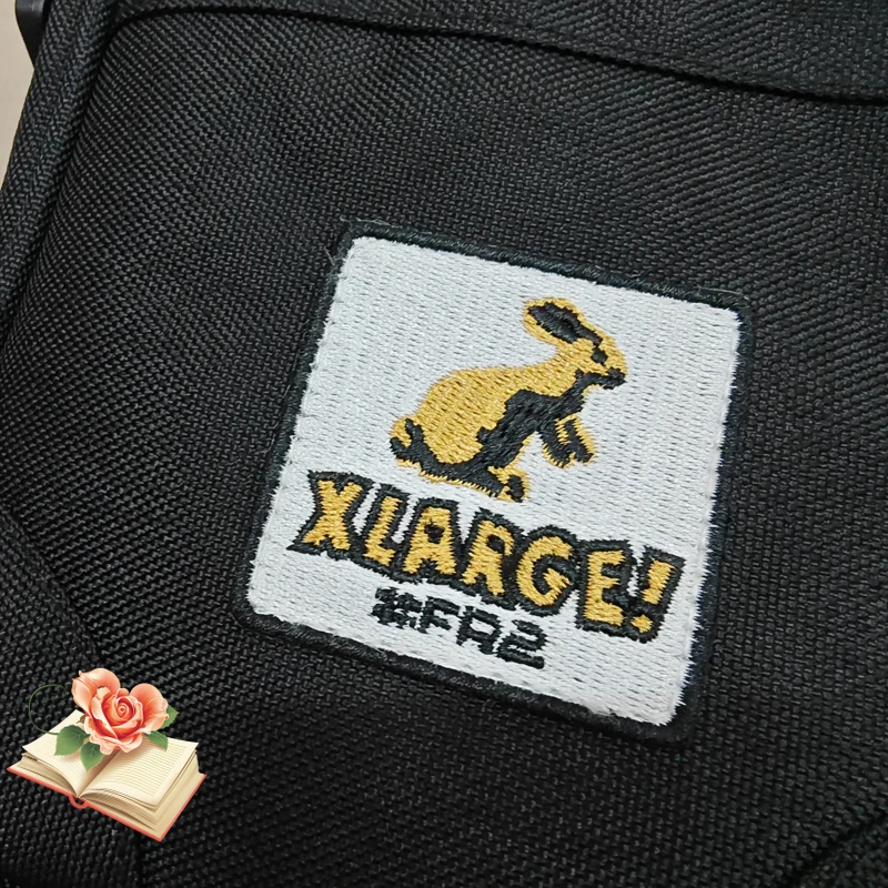 أحدث # FR2 التطريز Xlarge الأرانب التصحيح حقيبة الظهر حقائب الكتف الرجال النساء جودة عالية أربعة مواسم حقيبة ساعي عادية