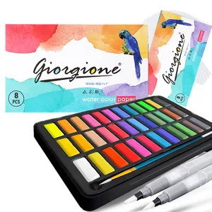 Ensemble professionnel d’aquarelles pigment 24/36 couleurs pour peinture à l’aquarelle avec pinceau et papier-aquarelle 8 meilleures aquarelles de vente - No 4