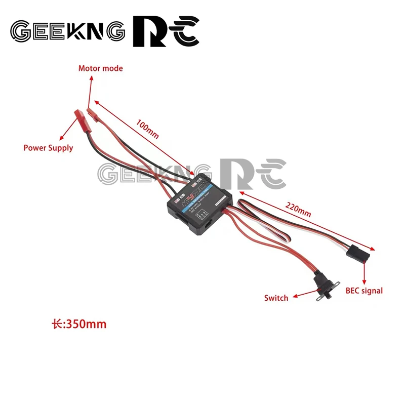 1PCS 30A 40A Brushed ESC Electronic Speed Controller 2KHz Brush Brake for WPL C24 C34 MN D90 MN99S MN86S RC Car Upgrade Parts