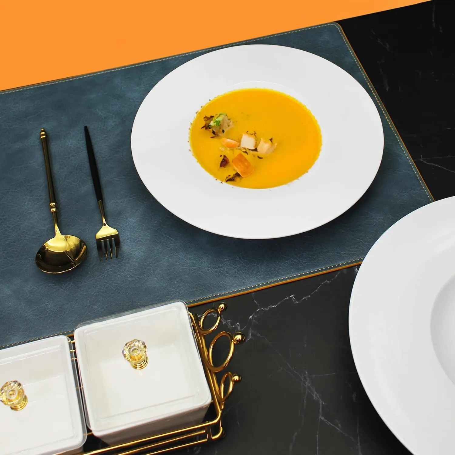 طبق حساء سيراميك واسع الحواف، وعاء حساء 8 أونصة، مجموعة أوعية المعكرونة مكونة من 4 قطع، طبق وعاء ضحل أبيض مع حافة، أفضل خيار للراقية