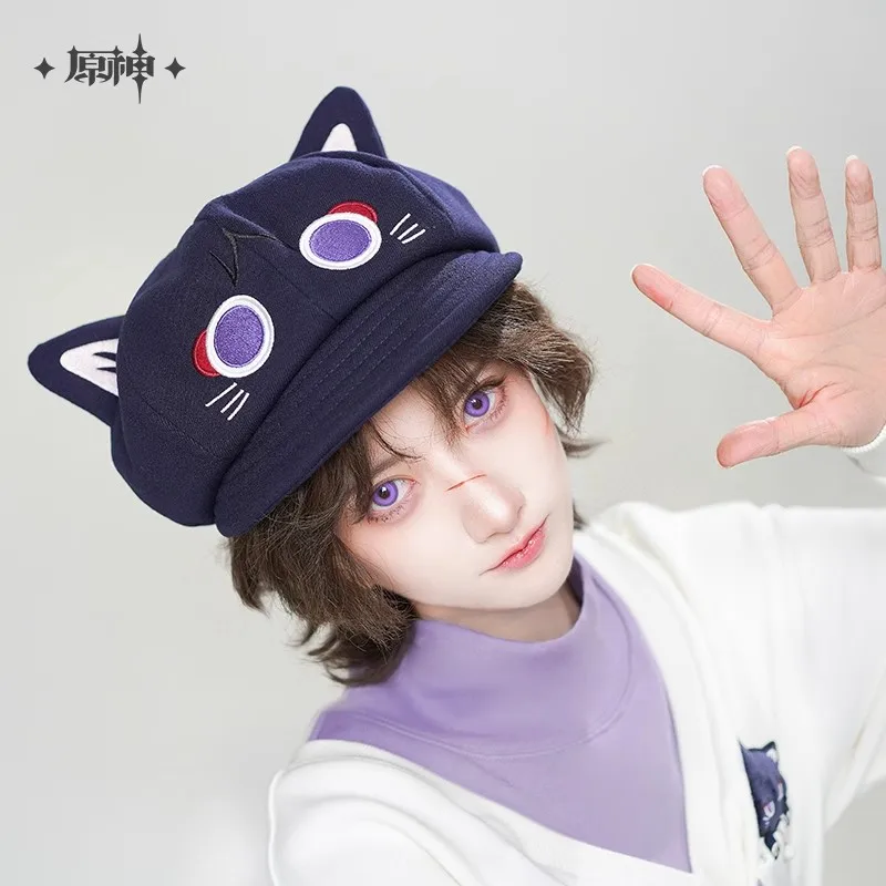 

Genshin Impact Official Anime Genuine Game Peripheral Wanderer-Fairy-Tale Cat Series Octagon Hat Fashion Accessories Holiday Gif