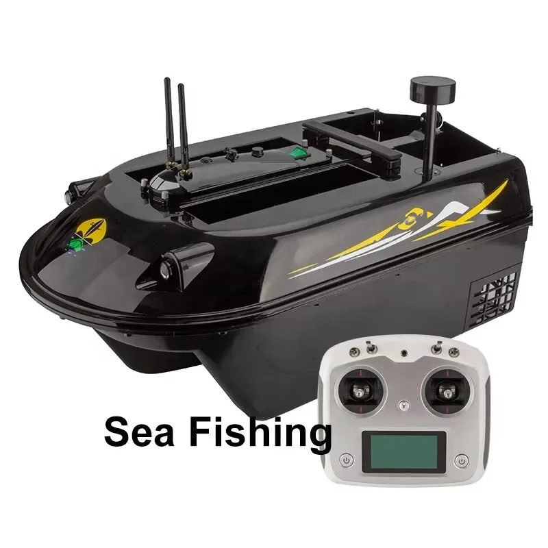 

Sea Fishing GPS Auto Navigation 8 Feeding Spots Memory 8kg Load Capacity 500M Big Hull Remote Control Fish Bait Boat