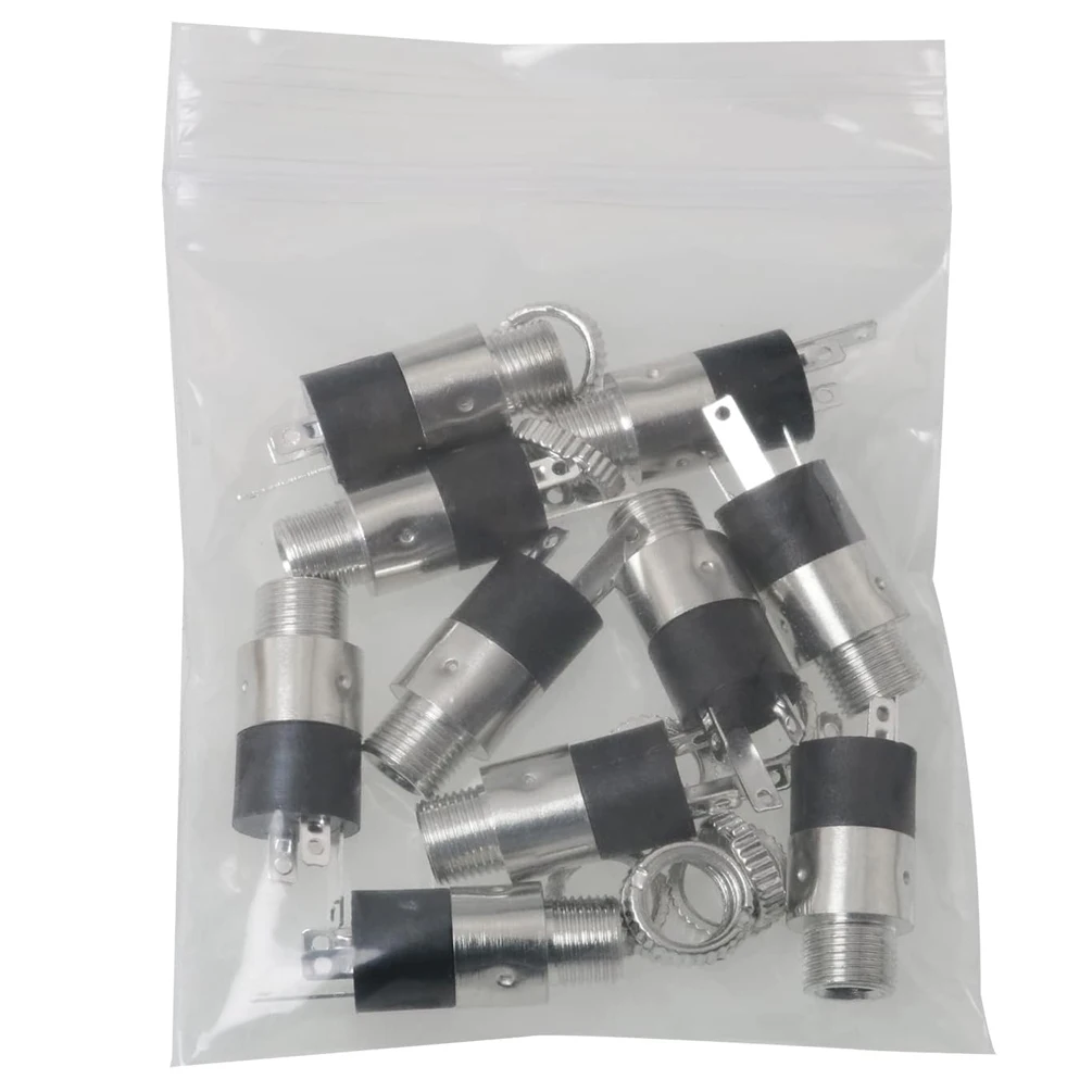 10PCS PJ392 3.5mm Stereo Female Socket Jack with Screw - Premium Metal Audio Connector for DIY Headphone Repair, Amplifier view 5