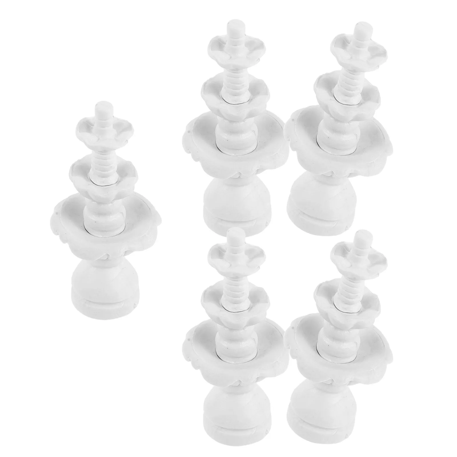 5Pcs Micro Fountain Decoration Miniature Bonsai Water Feature for Desk Shelf Indoor Tabletop Fairy Garden Accessories Mini
