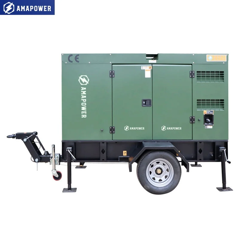 الكمون 6BT5.9-G2 محرك 80kw 100kva الطاقة الصامتة مقطورة مولدات الديزل مجموعة أفضل الأسعار