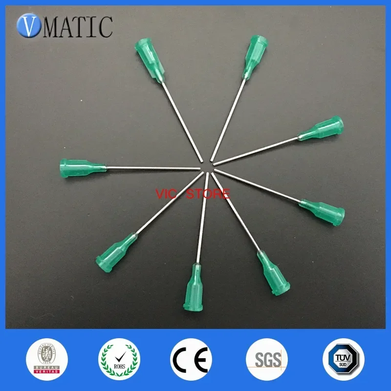 Free Shipping 1-1/2 Inch 1.5 Inch 18G TE Premier Dispensing Needle Dispense Syringe Needle Tips