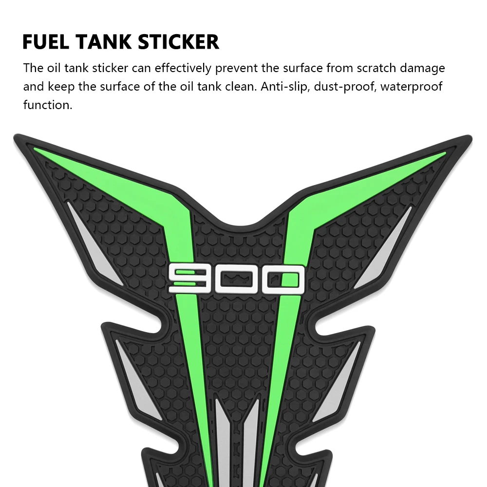 Motorcycle tank Sticker pad Non-slip Side Fuel Rubber Waterproof Stickers For Kawasaki Z900 Z900SE Z 900 SE 2025
