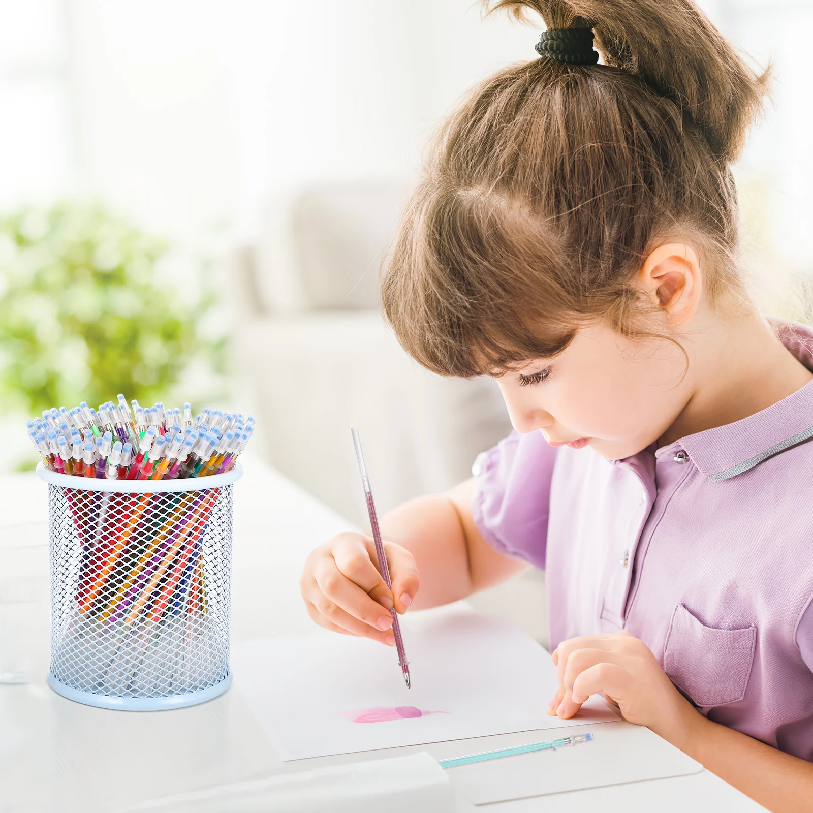 100pcs Gel Pen Refills 0.8Mm Colored Fine Point Ink Refills For Gel Pens Smooth Writing Drawing Doodling Scrapbooking School