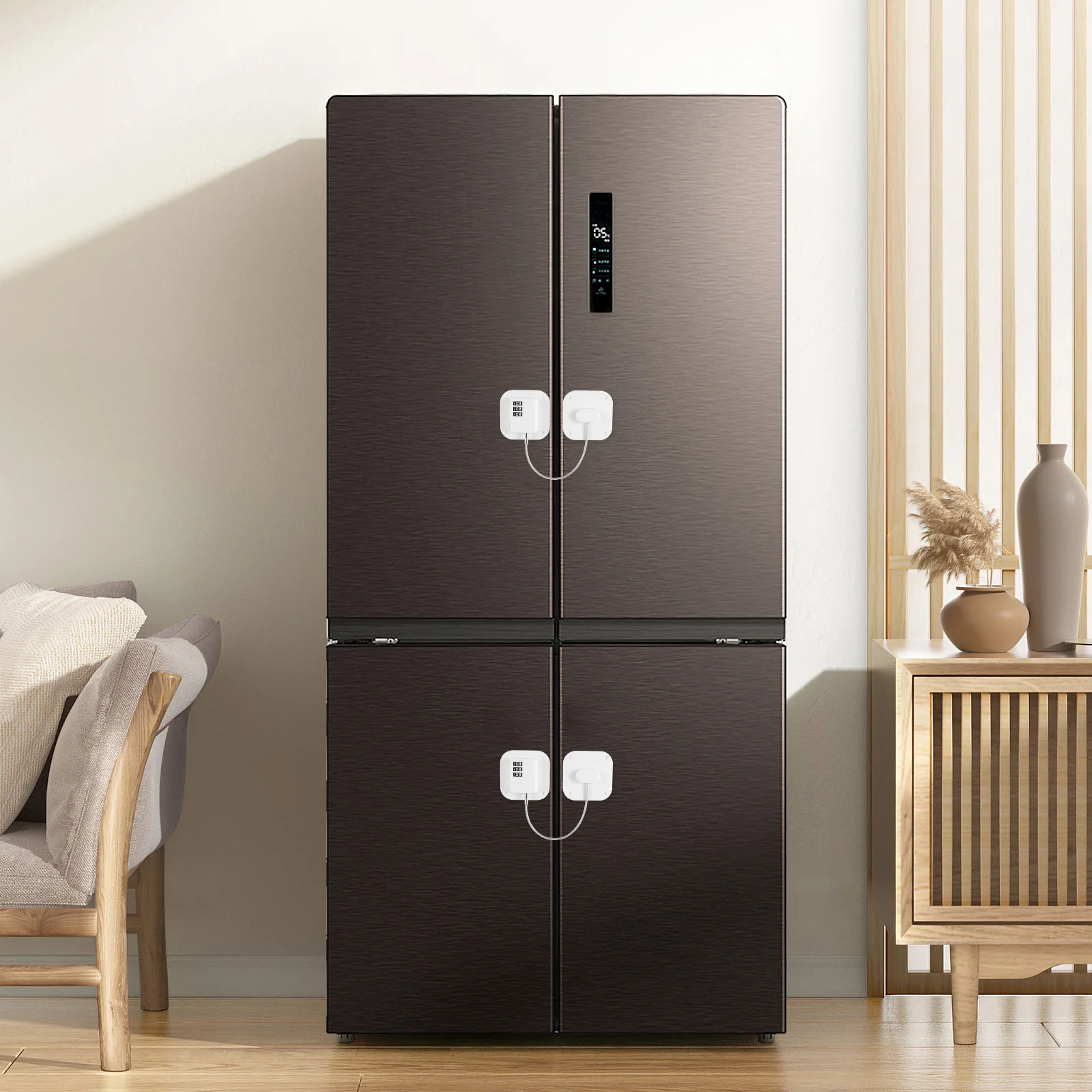 

Combination Fridge Lock Multi-Number Coded Cabinet Refrigerator Drawer Window Safety Lock Secure Childproof Privacy Protection