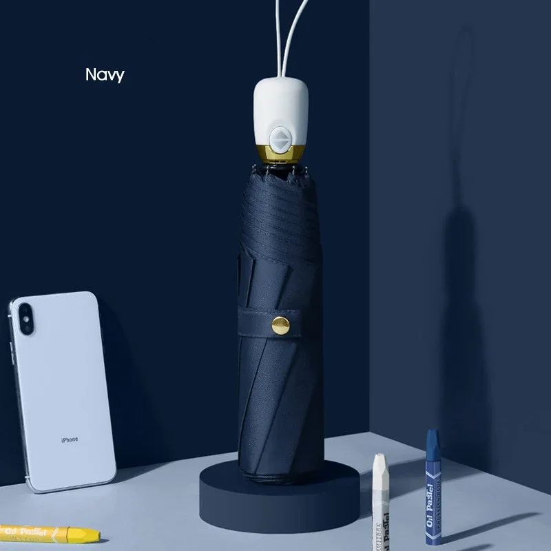 

Усиленный зонт с 8 спицами, мужской деловой зонт, прочный и долговечный, ветроустойчивый, с защитой от УФ-излучения, женский зонт от солнца.