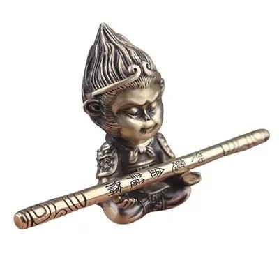 

Pure brass retro Monkey King Qitian Dasheng ornaments Dasheng Golden Hoop Bar