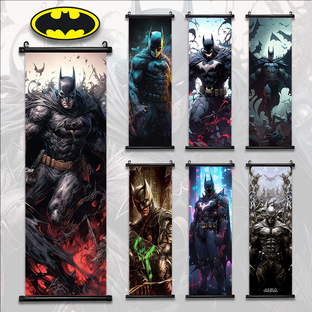 DC Batman Poster Movie Wallpaper Wall Artwork Canvas Painting Print Hanging Joker Scroll BedRoom Computer Room Decoration Art