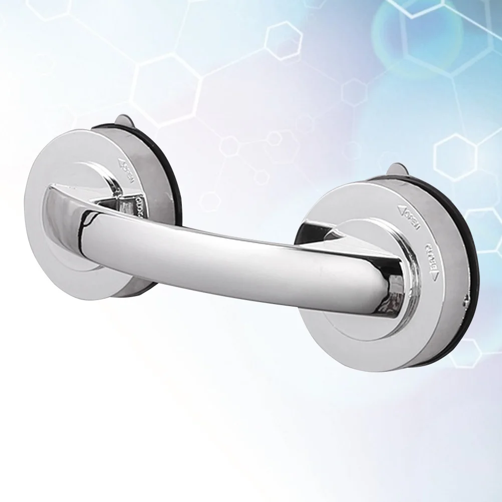 

Поручень для безопасности в ванной комнате, серебристый ABS ПК, настенный монтаж из нержавеющей стали для пожилых людей, поддерживающая ручка для стабильности унитаза