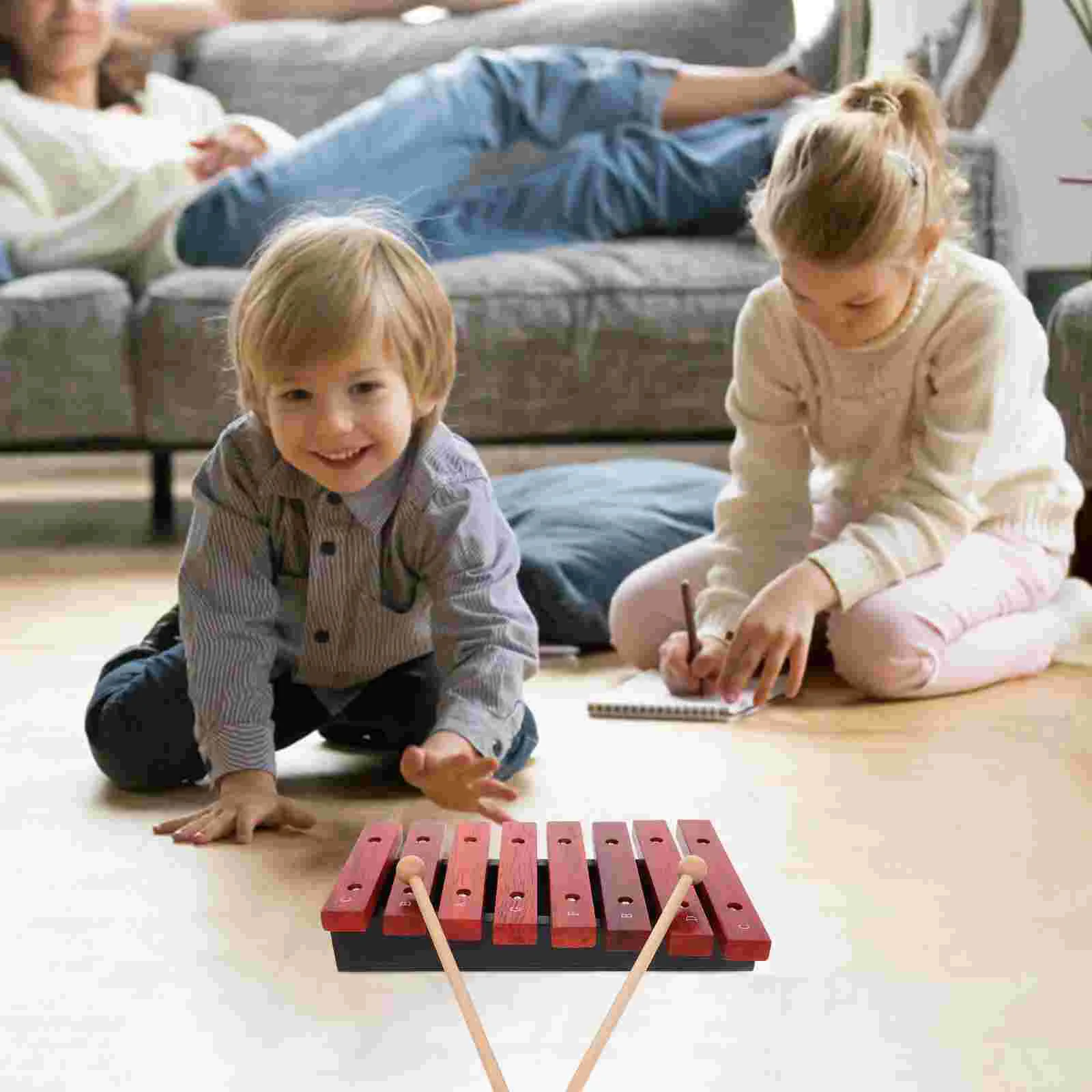 

Mallets Percussion Xylophone Eight-note Piano Toddler Enlightening Music Toy